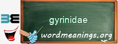 WordMeaning blackboard for gyrinidae
